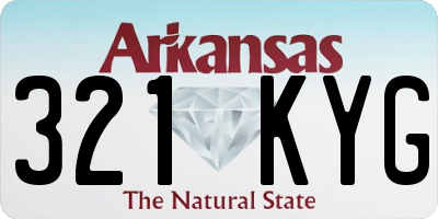 AR license plate 321KYG