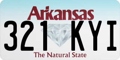 AR license plate 321KYI