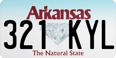 AR license plate 321KYL