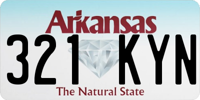 AR license plate 321KYN
