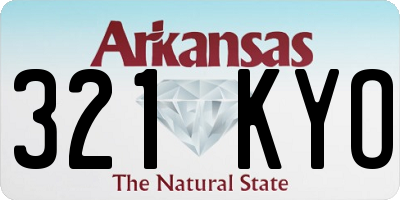 AR license plate 321KYO