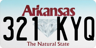 AR license plate 321KYQ