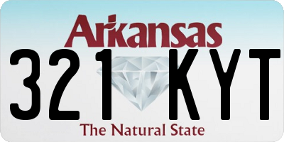 AR license plate 321KYT