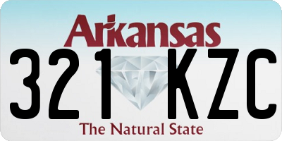 AR license plate 321KZC
