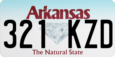 AR license plate 321KZD