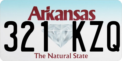 AR license plate 321KZQ