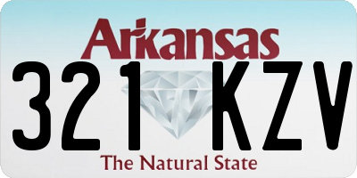 AR license plate 321KZV
