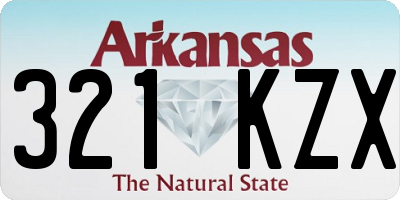 AR license plate 321KZX