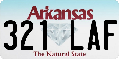 AR license plate 321LAF