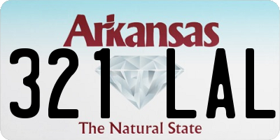 AR license plate 321LAL