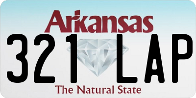 AR license plate 321LAP