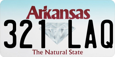 AR license plate 321LAQ