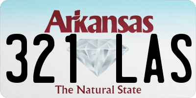 AR license plate 321LAS