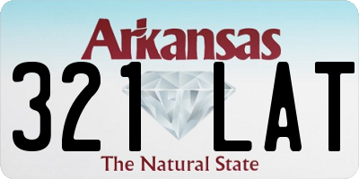 AR license plate 321LAT