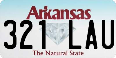 AR license plate 321LAU