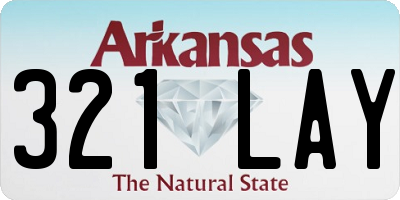 AR license plate 321LAY