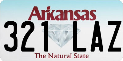 AR license plate 321LAZ