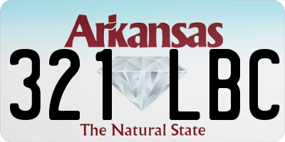 AR license plate 321LBC