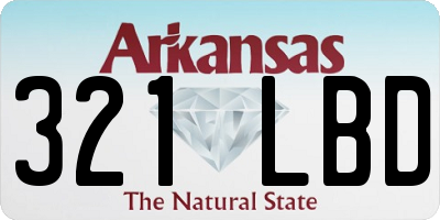 AR license plate 321LBD