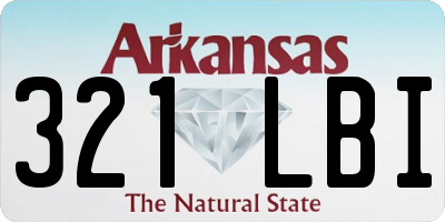 AR license plate 321LBI