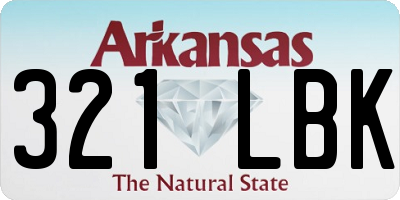 AR license plate 321LBK