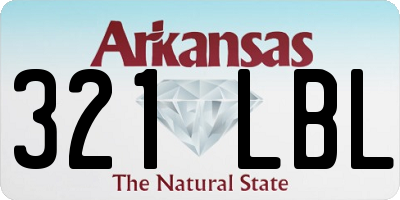 AR license plate 321LBL