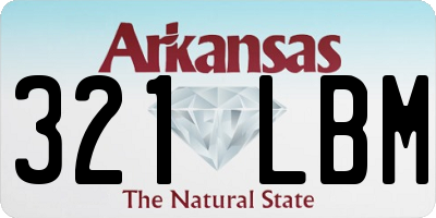 AR license plate 321LBM