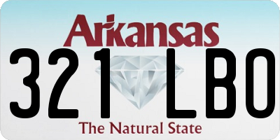 AR license plate 321LBO