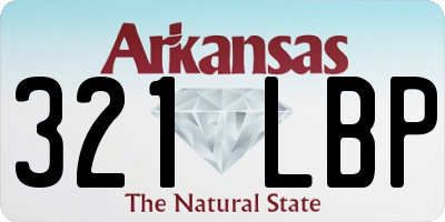 AR license plate 321LBP