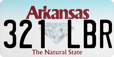 AR license plate 321LBR