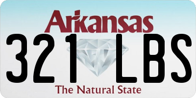 AR license plate 321LBS