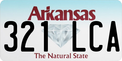 AR license plate 321LCA