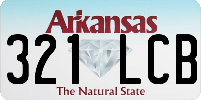AR license plate 321LCB