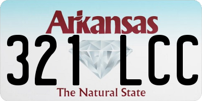 AR license plate 321LCC