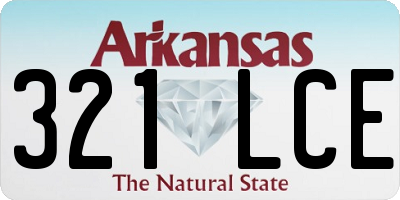 AR license plate 321LCE