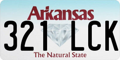 AR license plate 321LCK