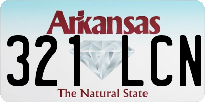 AR license plate 321LCN