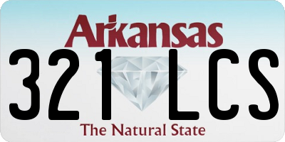 AR license plate 321LCS