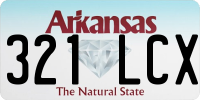 AR license plate 321LCX