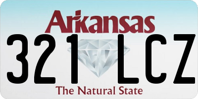 AR license plate 321LCZ