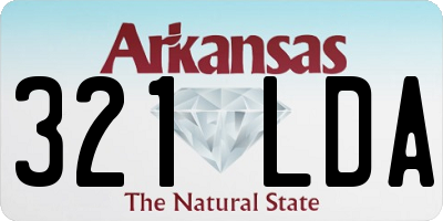 AR license plate 321LDA