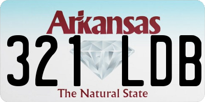 AR license plate 321LDB