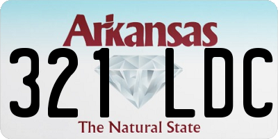 AR license plate 321LDC
