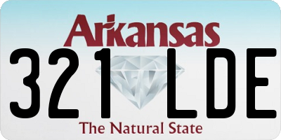 AR license plate 321LDE