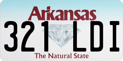 AR license plate 321LDI