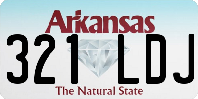 AR license plate 321LDJ