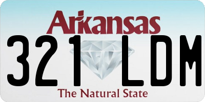 AR license plate 321LDM