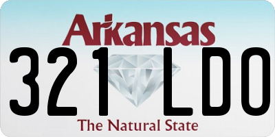 AR license plate 321LDO