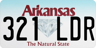 AR license plate 321LDR