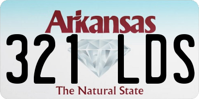 AR license plate 321LDS